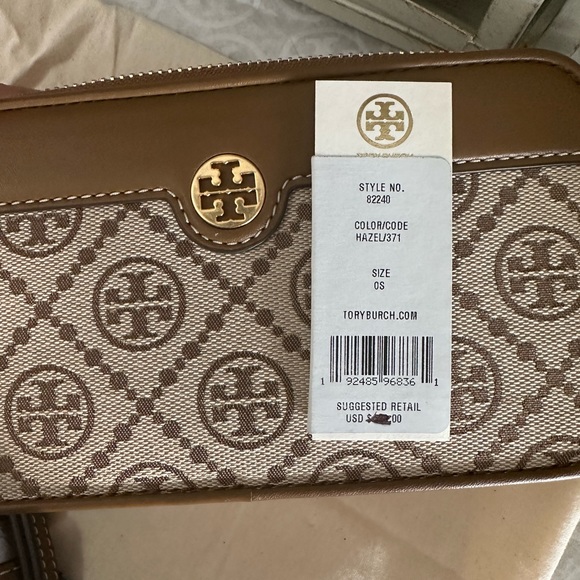 New Tory Burch monogram crossbody double zipper - Picture 6 of 7